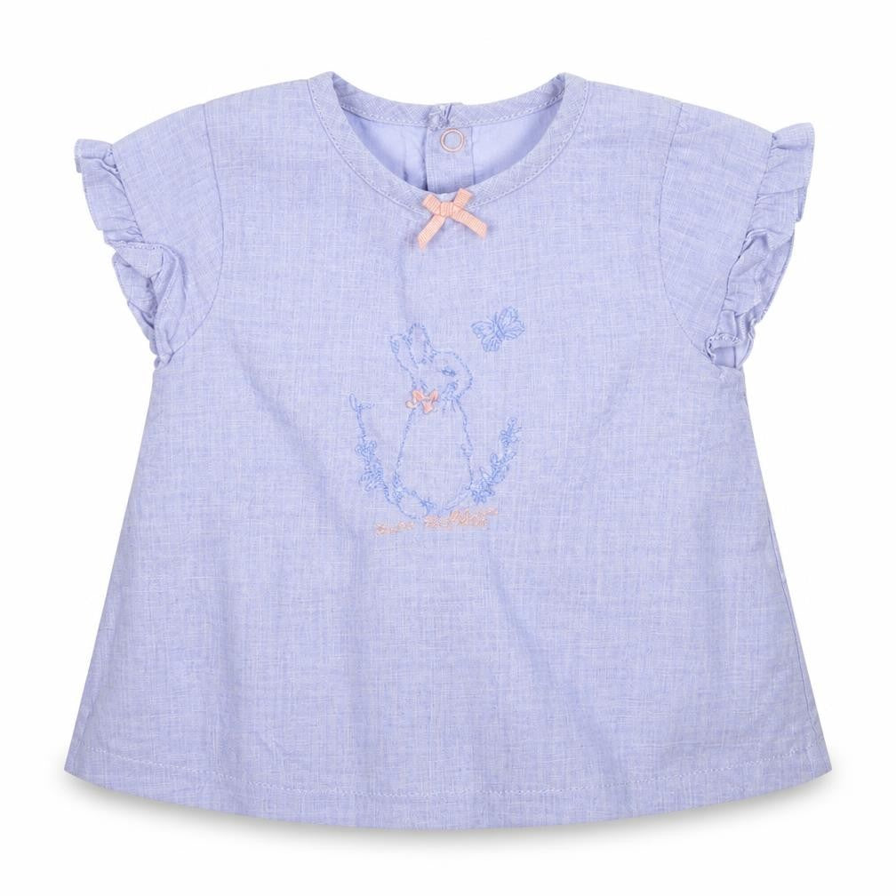 TU Girls Blue  Jersey Basic T-Shirt Size 6-9 Months  - Peter Rabbit