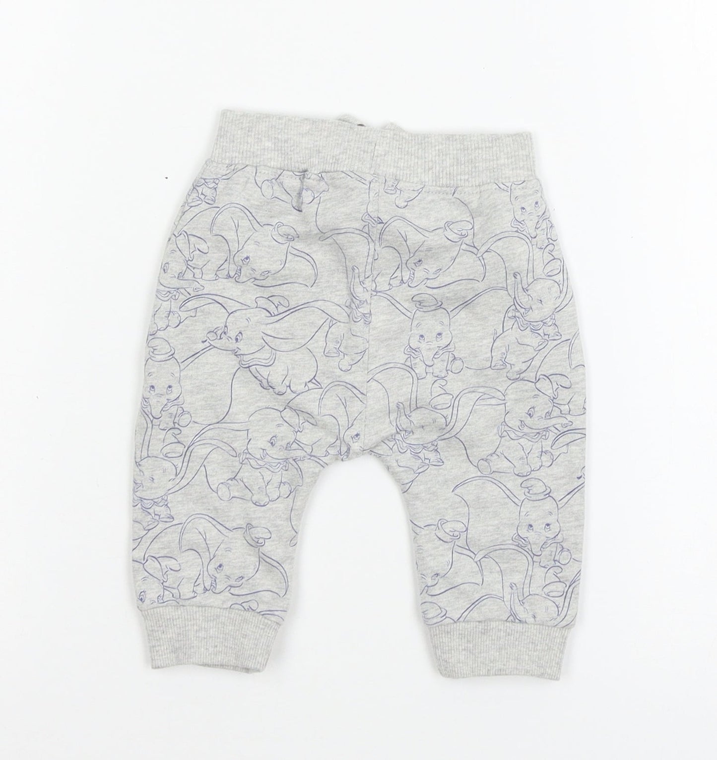 George Boys Grey Geometric Jersey Jogger Trousers Size 0-3 Months  - Dumbo