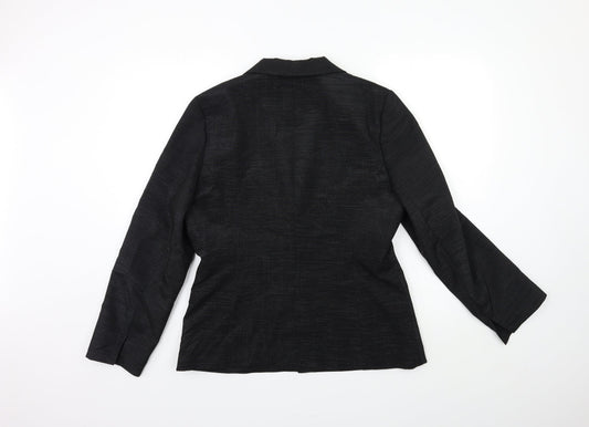 AMARANTO Womens Black   Jacket Blazer Size 14