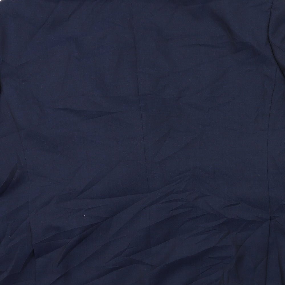 Preworn Mens Blue   Jacket Suit Jacket Size 46