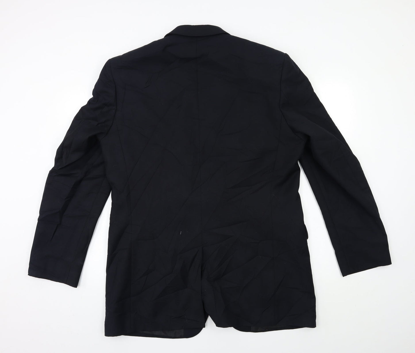 Burton Mens Blue  Rayon Jacket Suit Jacket Size 42