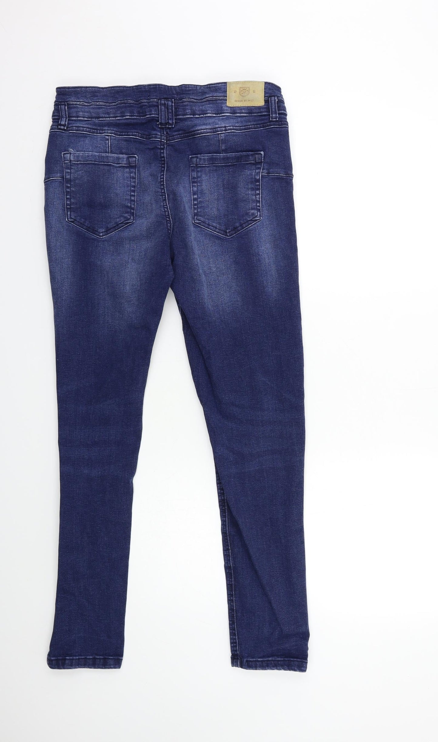 Preworn Womens Blue  Denim Skinny Jeans Size 30 in L29 in
