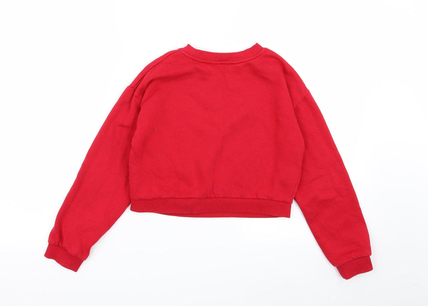 H&M Girls Red   Pullover Jumper Size 9-10 Years