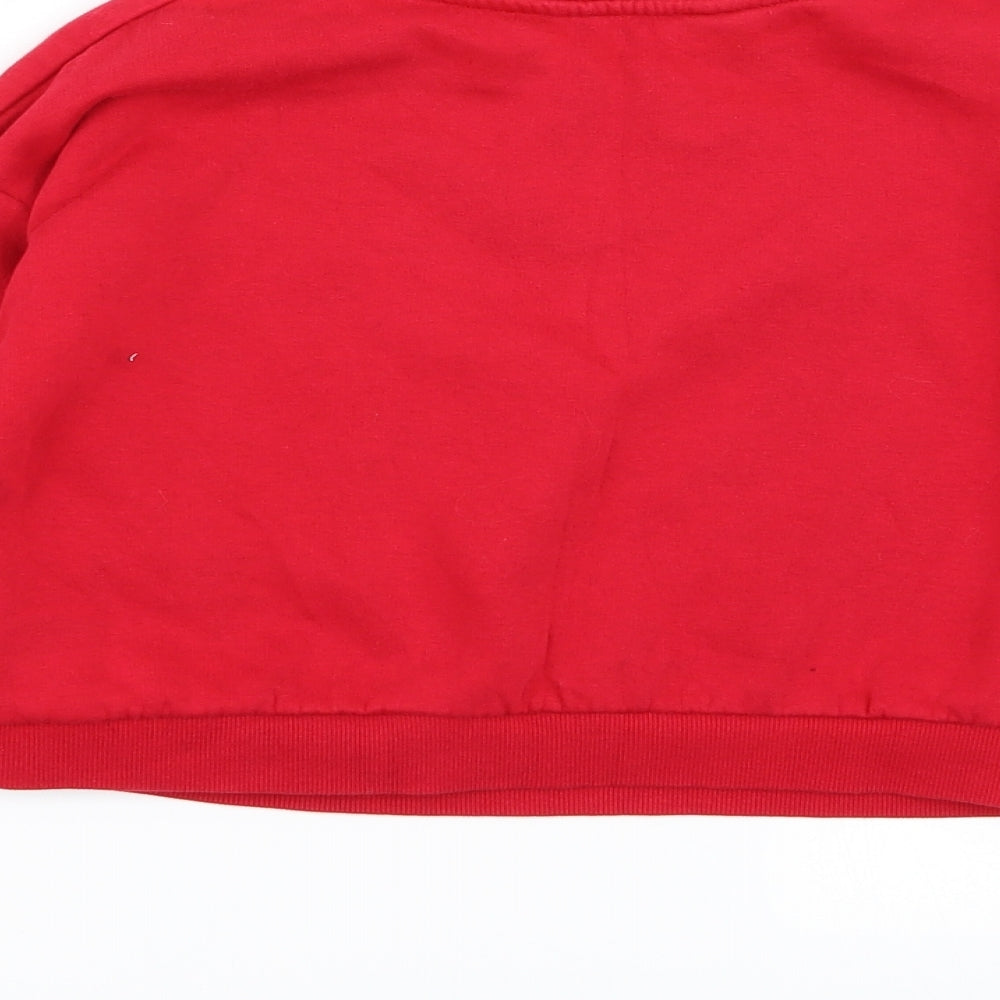 H&M Girls Red   Pullover Jumper Size 9-10 Years