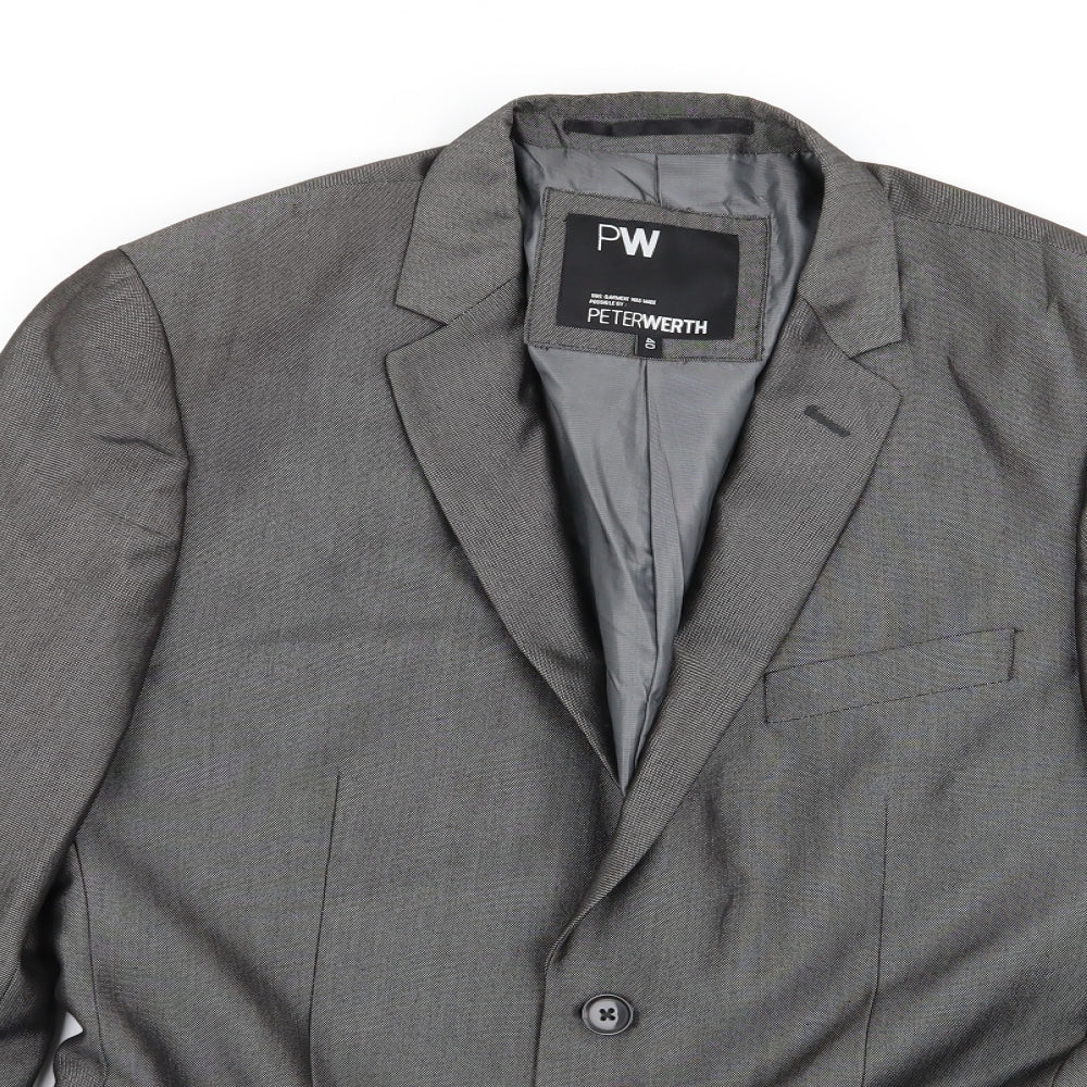 Peter Werth Mens Grey   Jacket Blazer Size 40