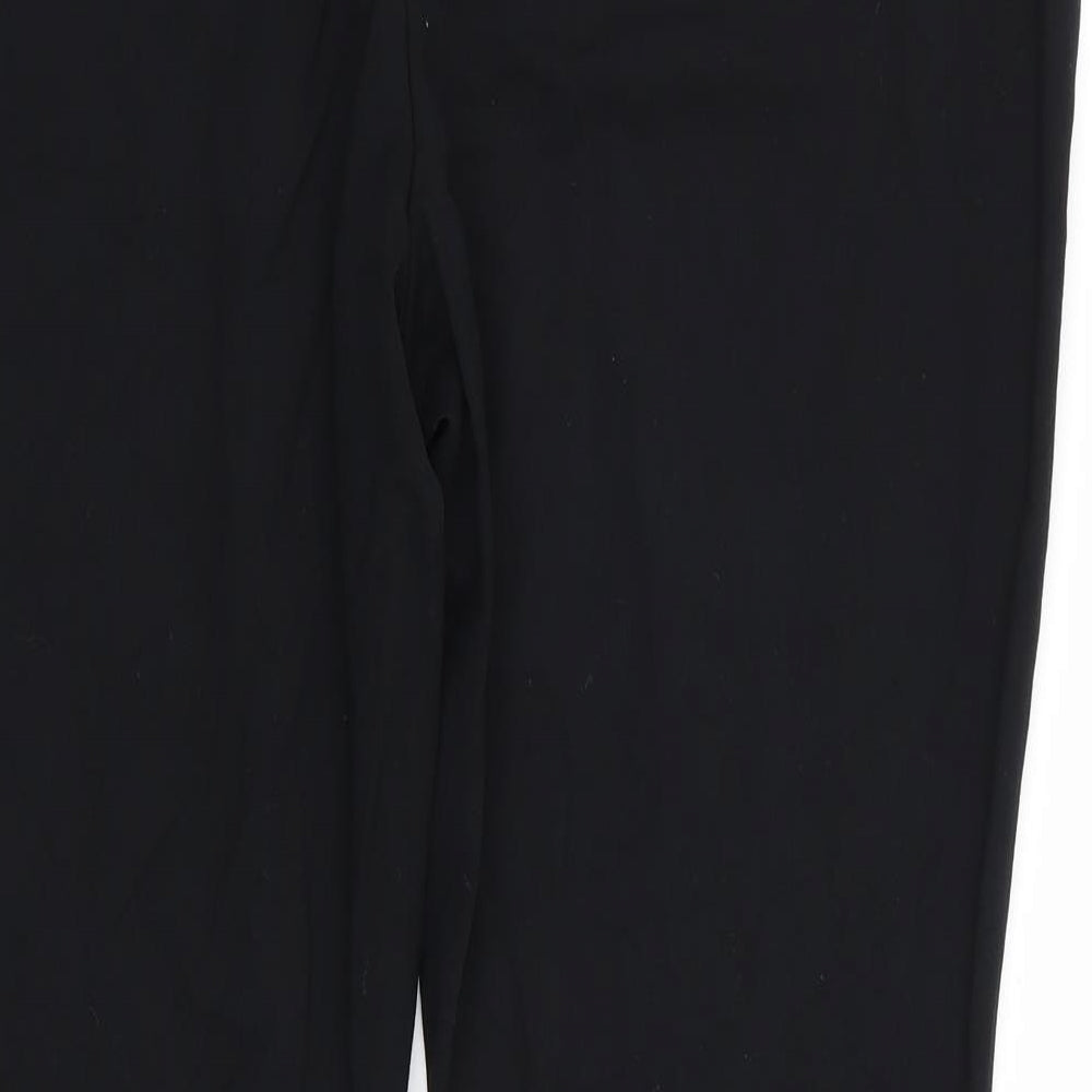 M&S Womens Black   Trousers  Size 16 L28 in