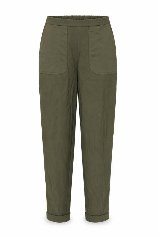 Very Womens Green Trousers Size 8 L28 in - Stretch waistband