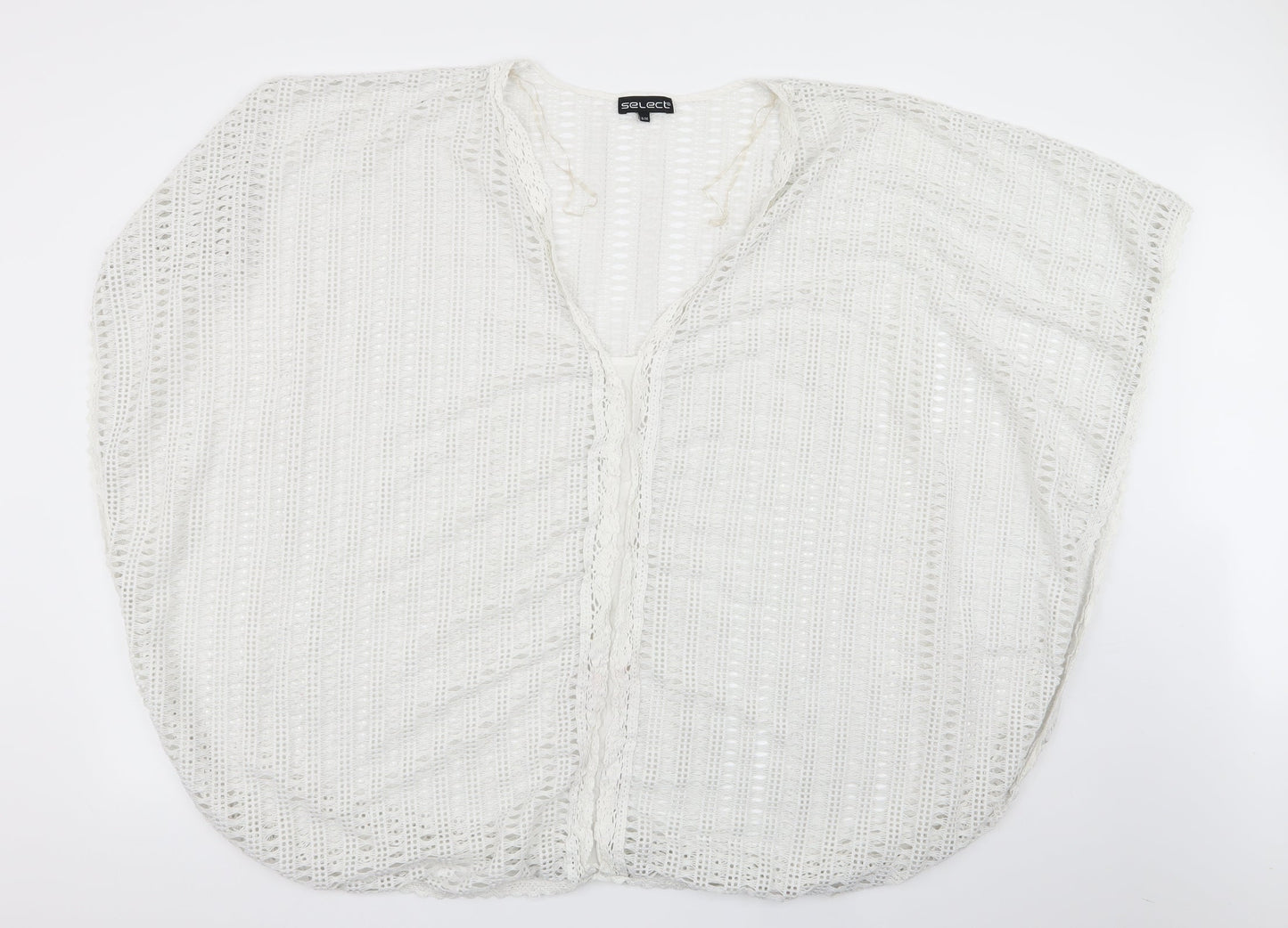 Select Womens White Geometric  Pullover Jumper Size M  - size s/m