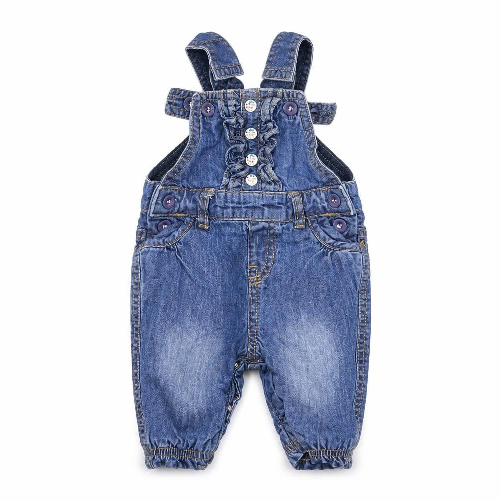 m Girls Blue   Dungaree One-Piece One Size