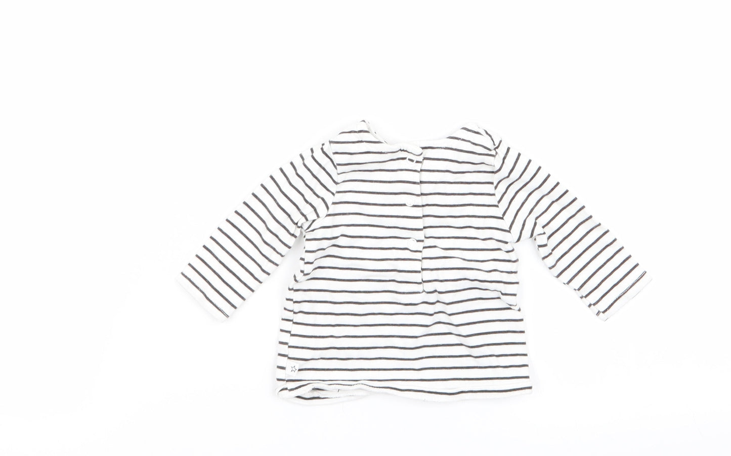 NEXT Girls Multicoloured Striped  Basic T-Shirt Size 0-3 Months