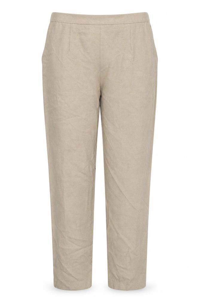 Preworn Womens Beige   Trousers  Size 14 L27 in - Stretch waistband