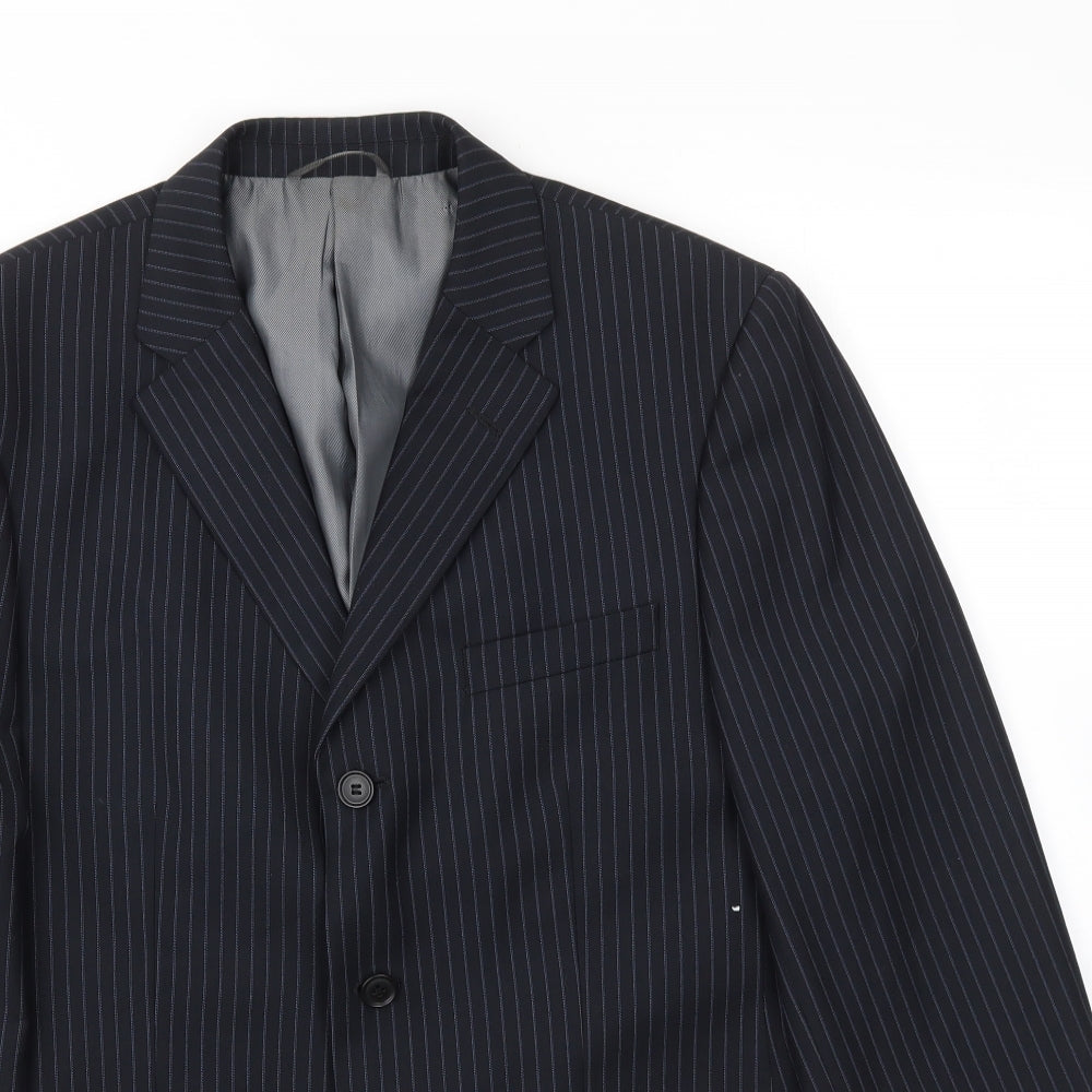 BHS Mens Blue Striped  Jacket Blazer Size 40