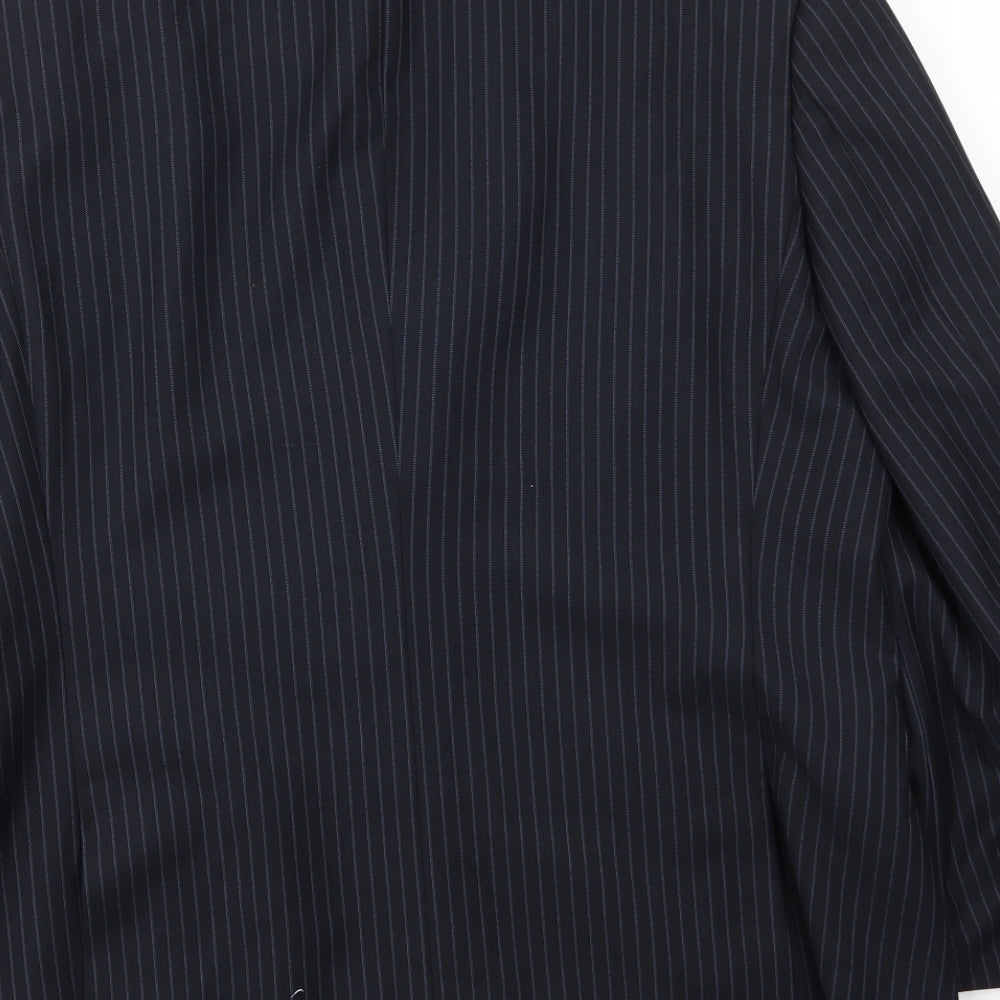 BHS Mens Blue Striped  Jacket Blazer Size 40