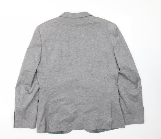 EASY  Womens Grey   Jacket Blazer Size L
