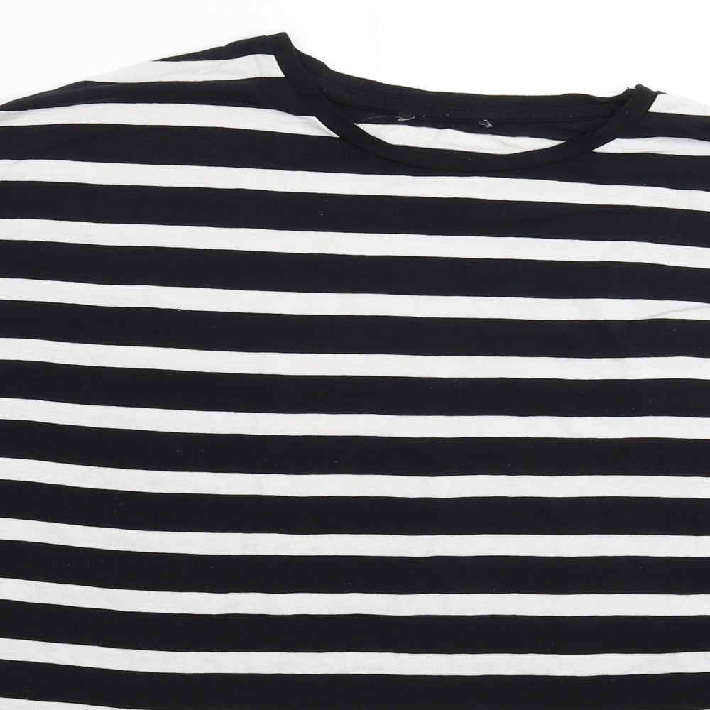 Atmosphere Womens Multicoloured Striped  Basic T-Shirt Size 8  - Oversized
