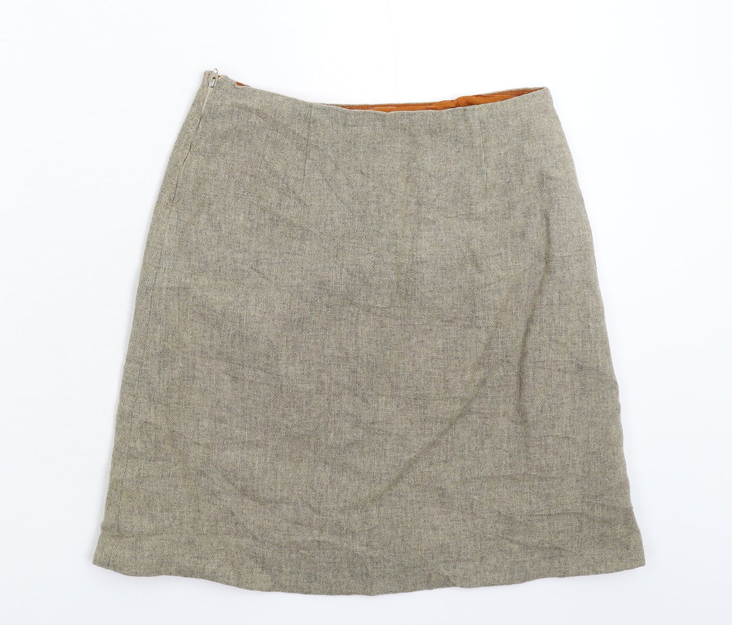 Preworn Womens Grey   A-Line Skirt Size 26 in