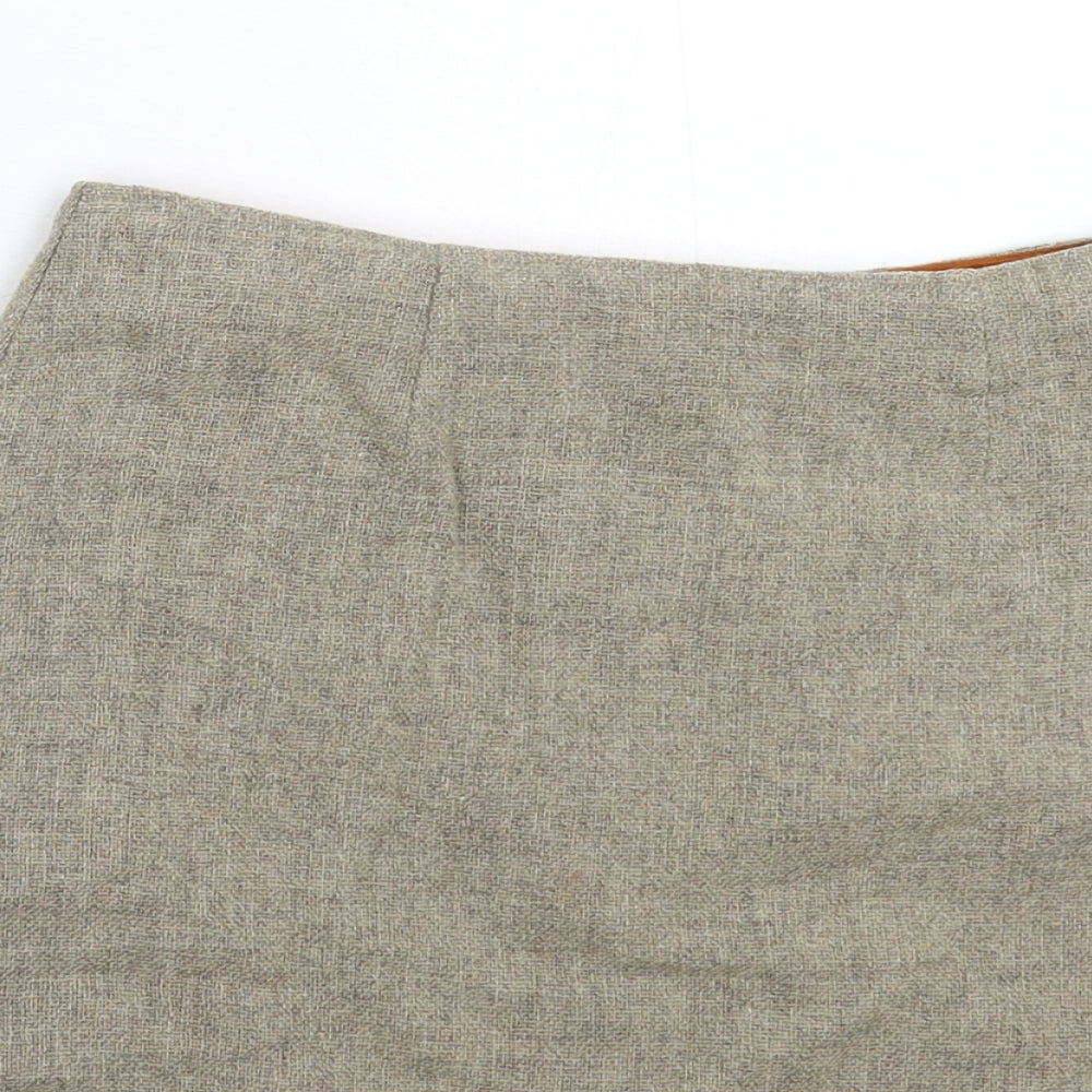 Preworn Womens Grey   A-Line Skirt Size 26 in