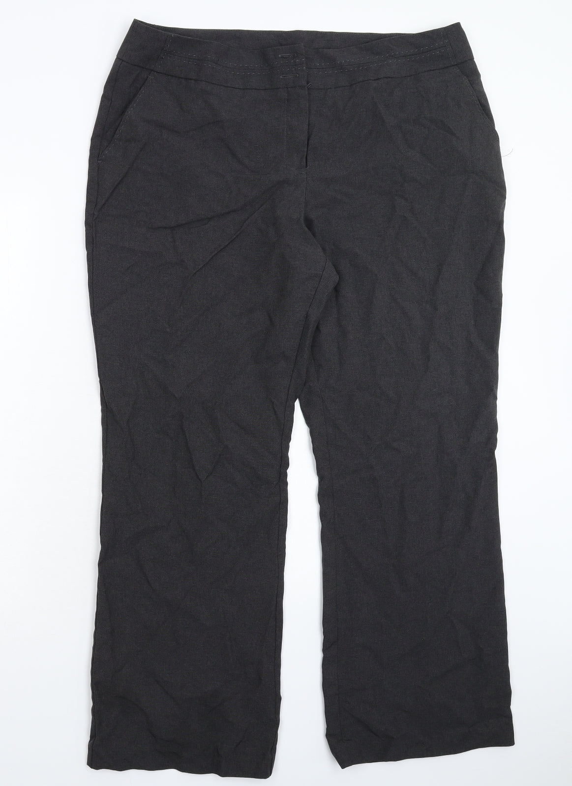 BHS Womens Grey   Trousers  Size 18 L28 in