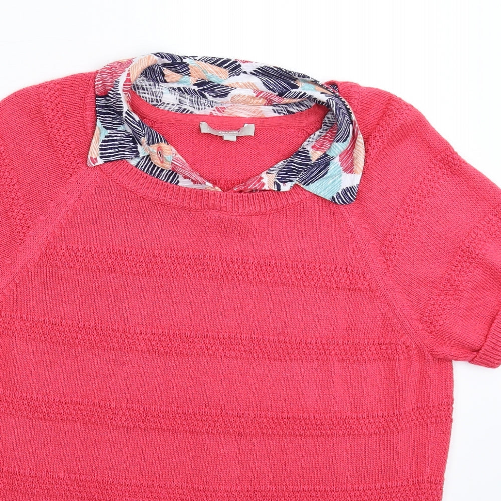 Per Una Womens Pink  Knit Pullover Jumper Size 12