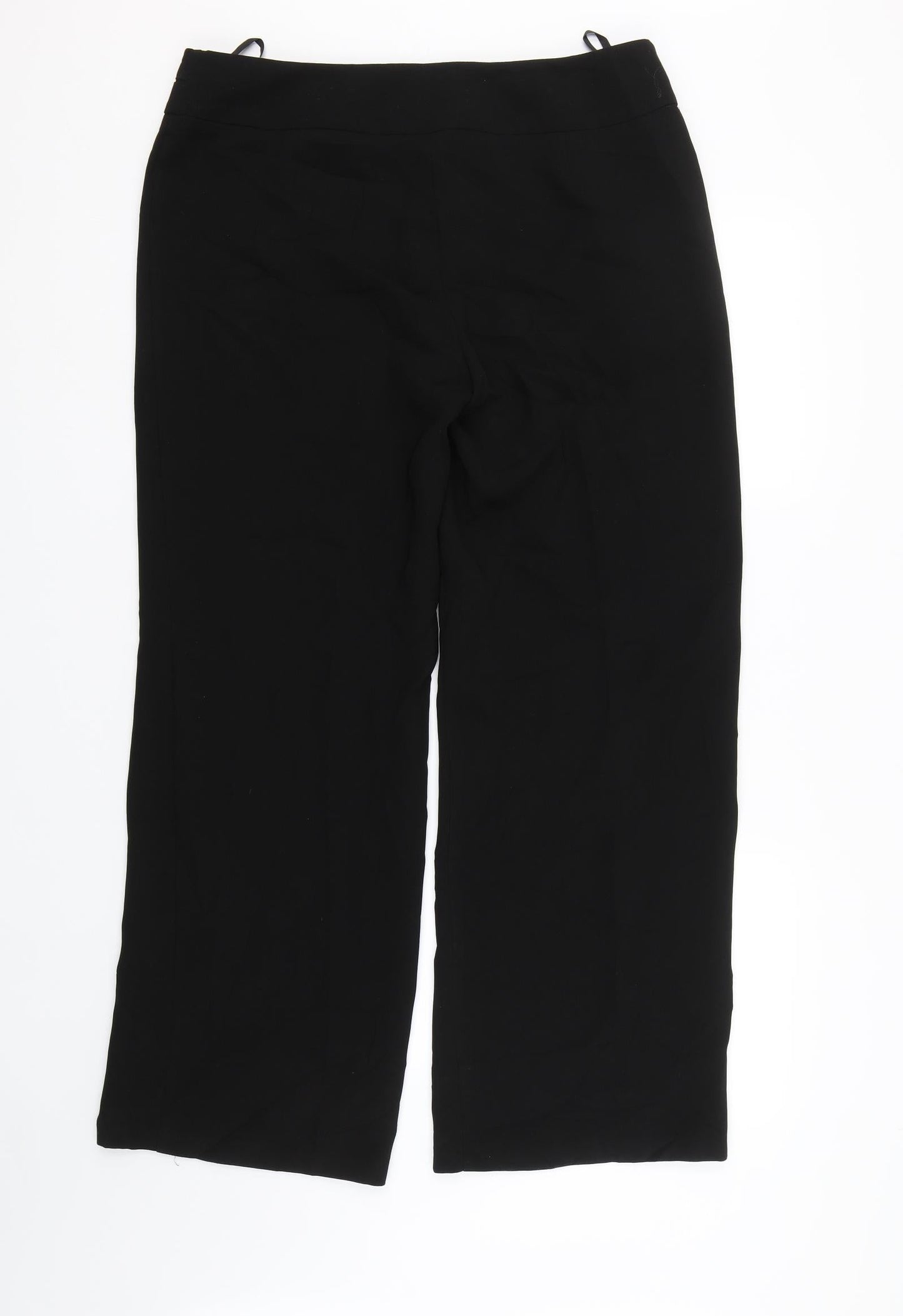 M&S Womens Black   Trousers  Size 14 L28.5 in