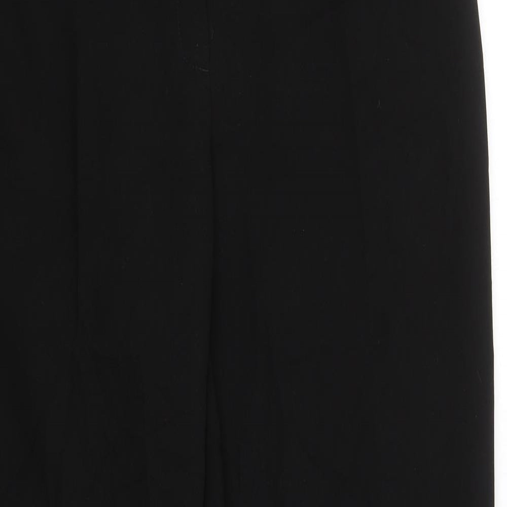 M&S Womens Black   Trousers  Size 14 L28.5 in