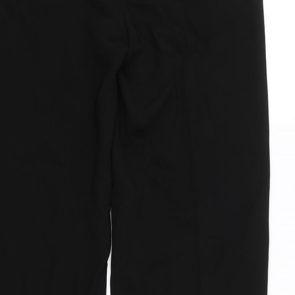 M&S Womens Black   Trousers  Size 14 L28.5 in