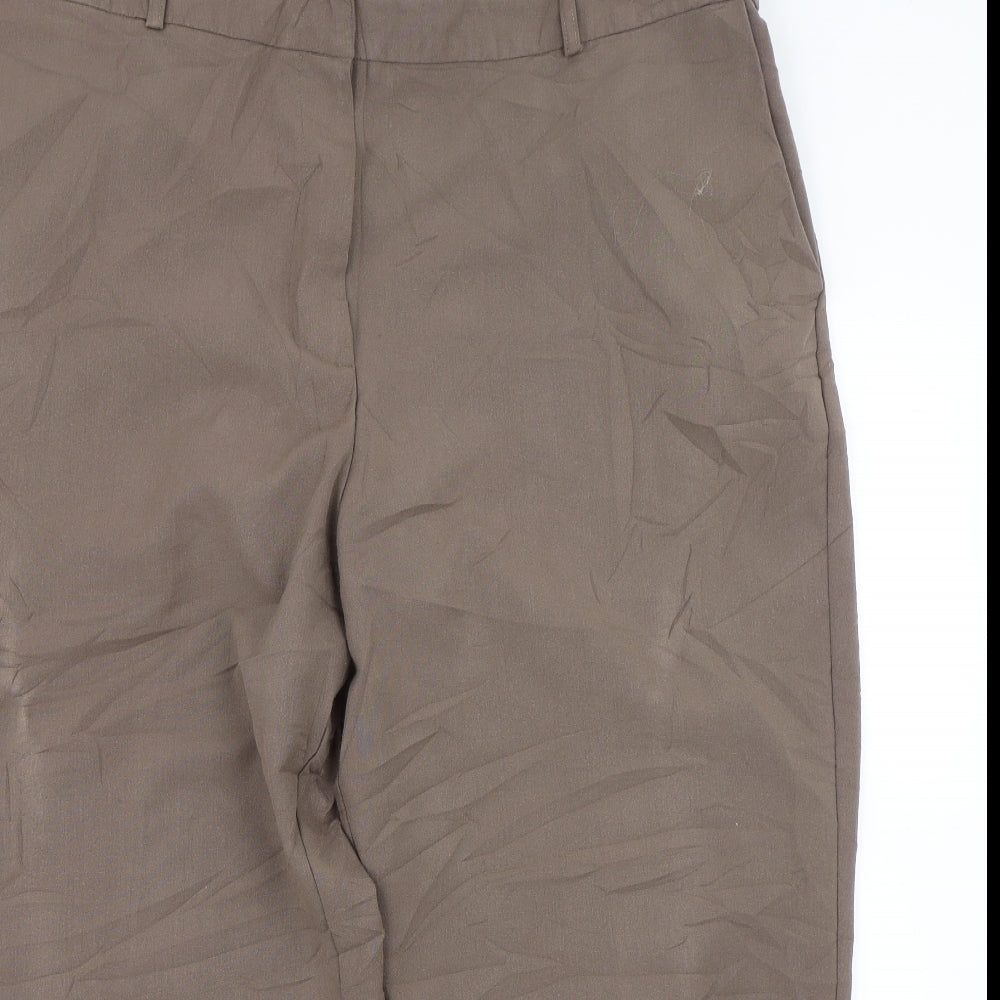Essential Collection Womens Brown   Cropped Trousers Size 20 L23 in
