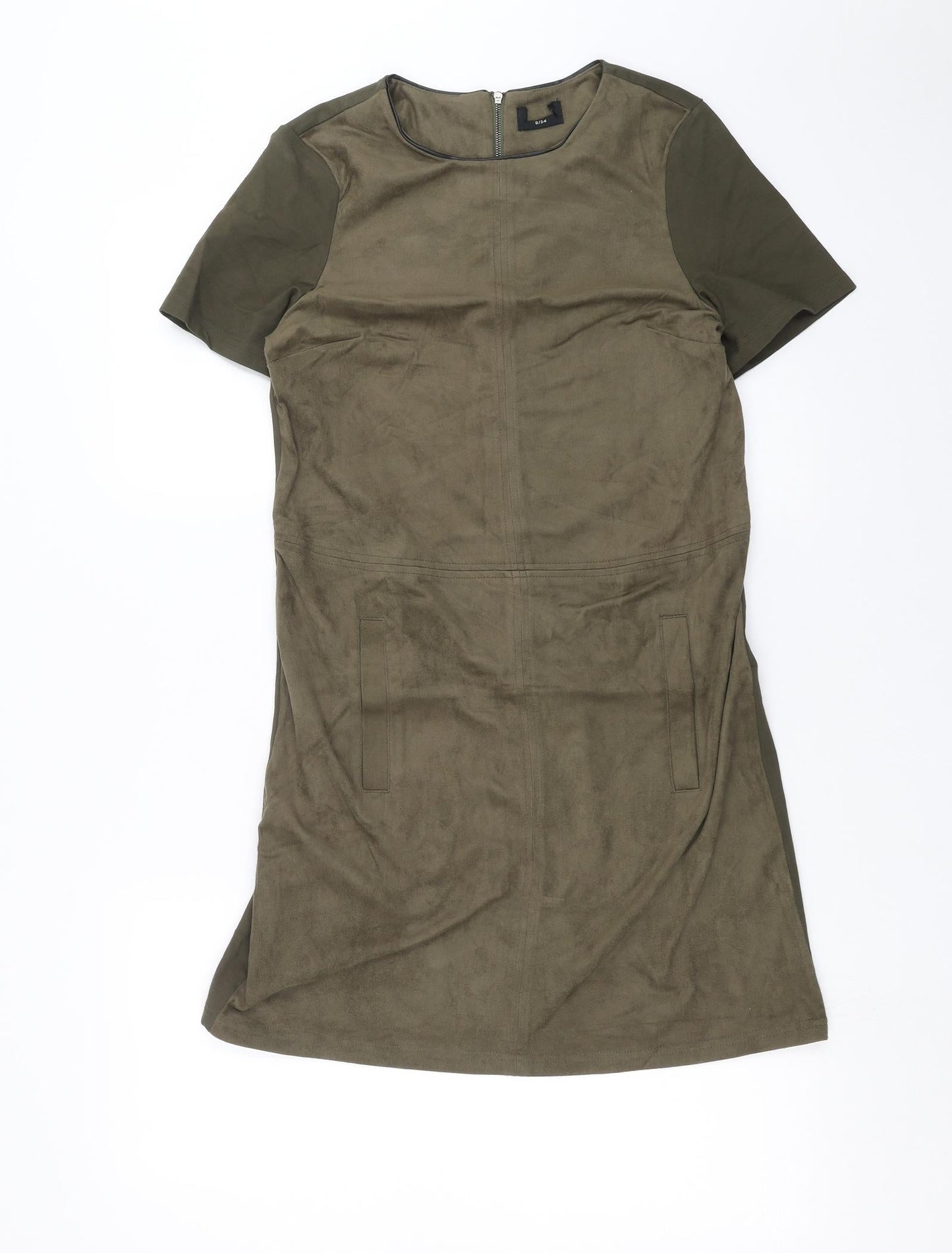Preworn Womens Green   T-Shirt Dress  Size 8