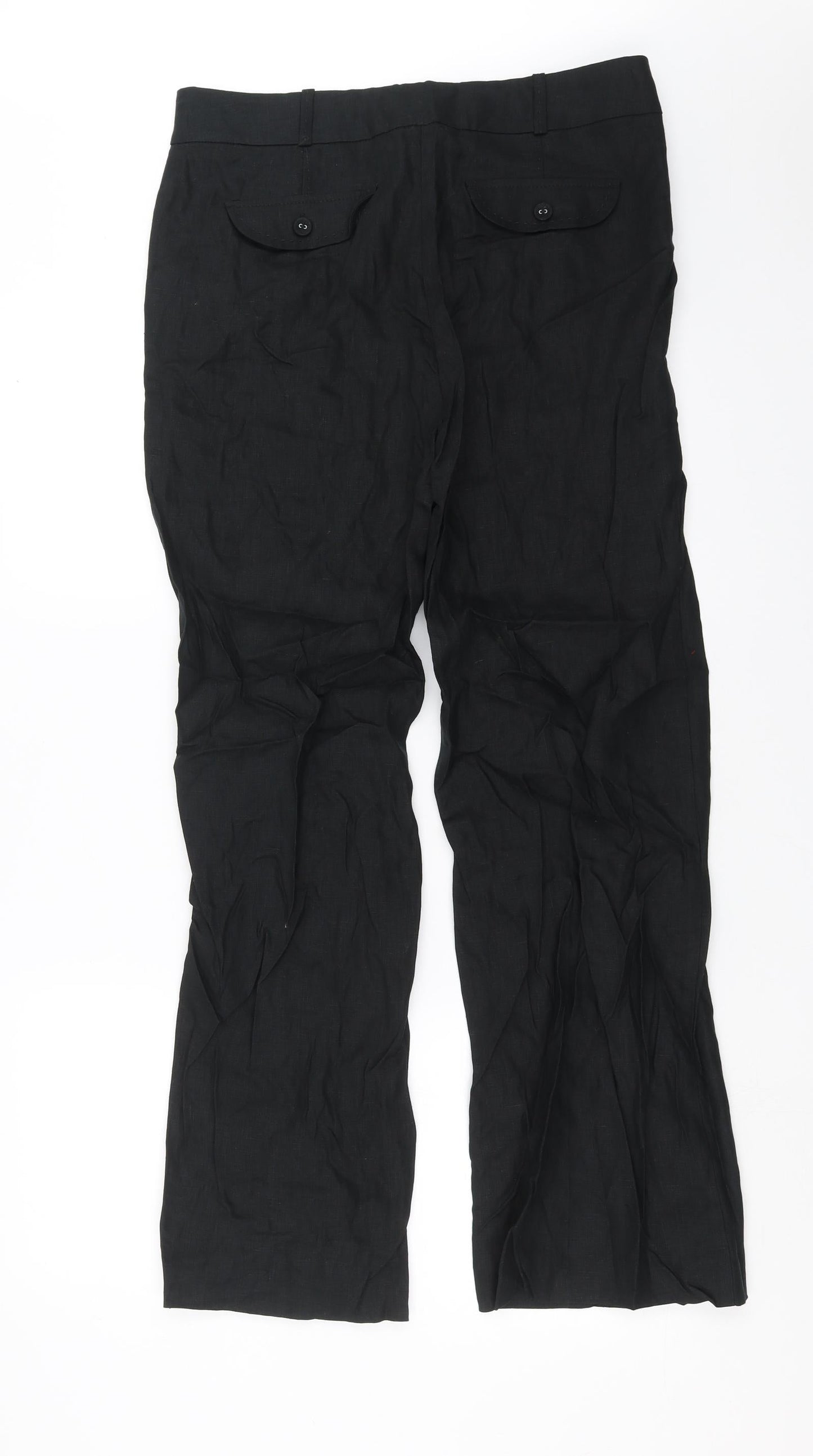 TU Womens Black   Trousers  Size 12 L31 in