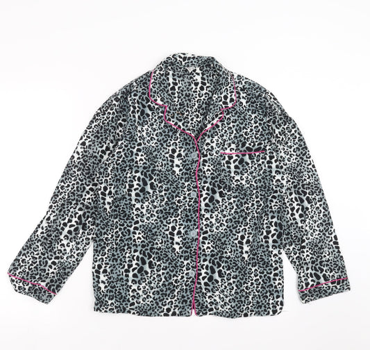 nd intimates Womens Grey Animal Print  Top Pyjama Top Size S