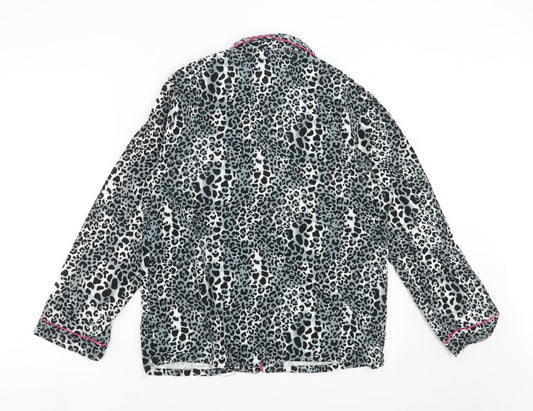 nd intimates Womens Grey Animal Print  Top Pyjama Top Size S
