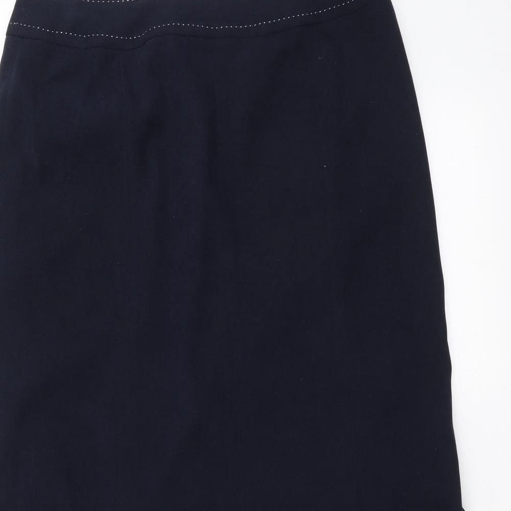 BERKETEX Womens Blue   Trumpet Skirt Size 12