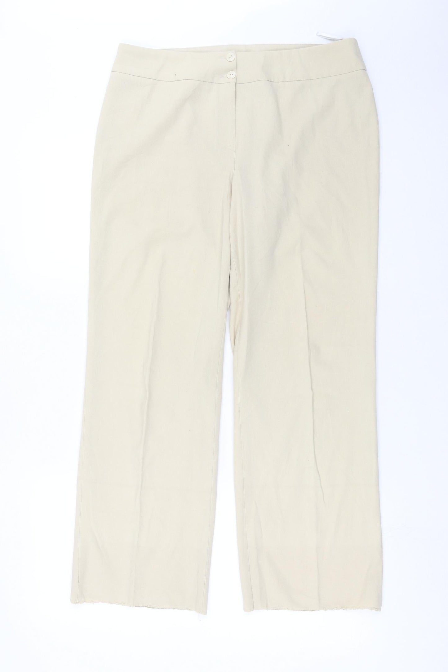 BOGTEX Womens Beige   Trousers  Size 14 L27 in