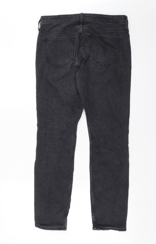 H&M Womens Grey  Denim Skinny Jeans Size 30 in L27 in - Ankle grazer