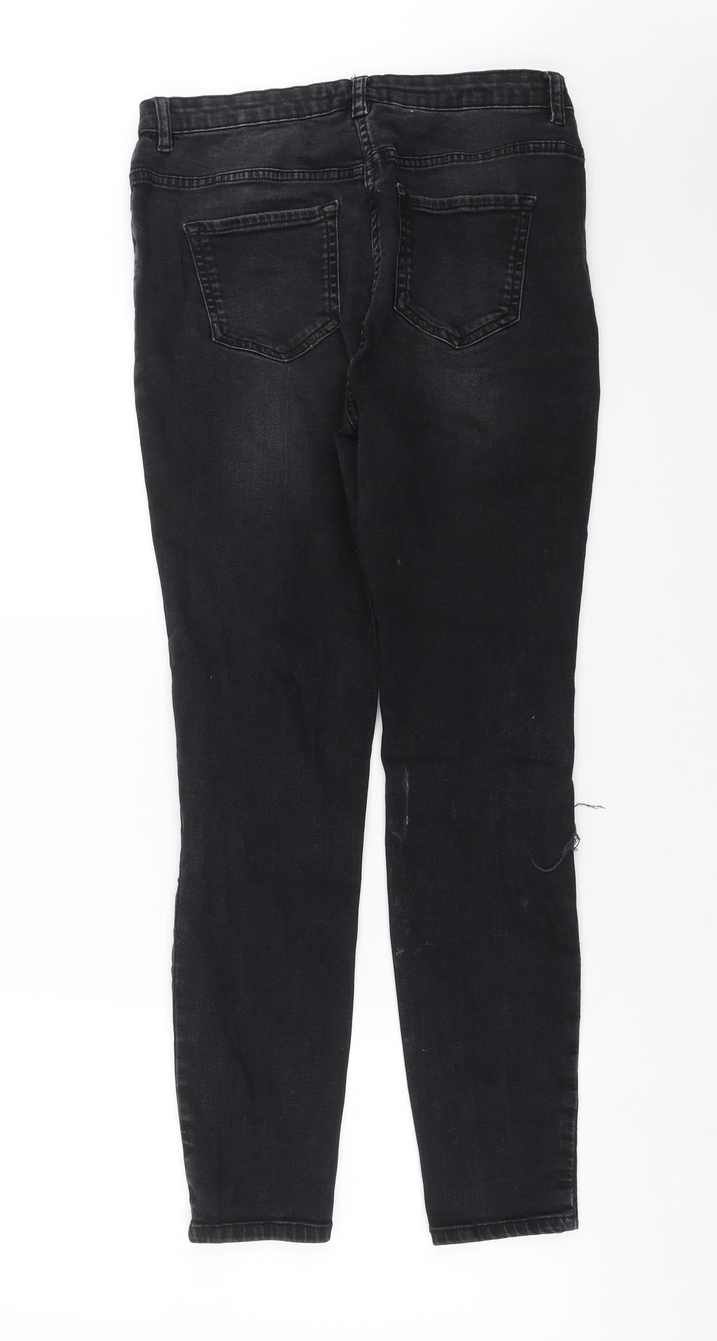 Studio Denim Womens Black  Denim Skinny Jeans Size 12 L28 in