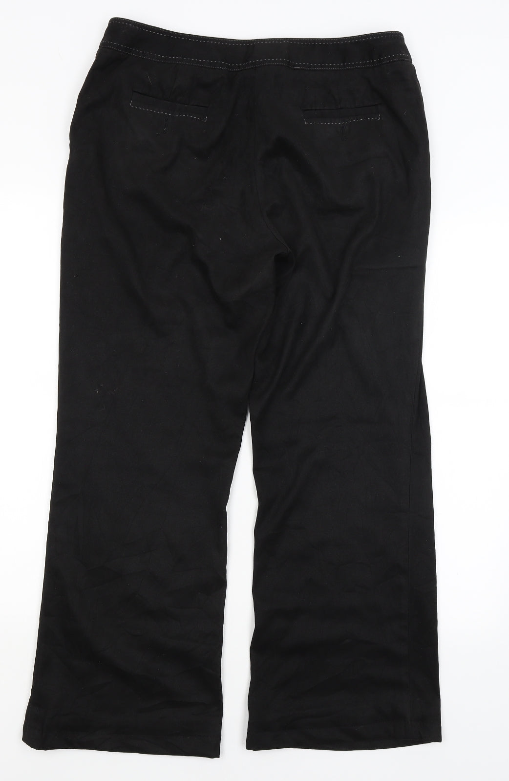 NEXT Womens Black   Trousers  Size 14 L26.5 in