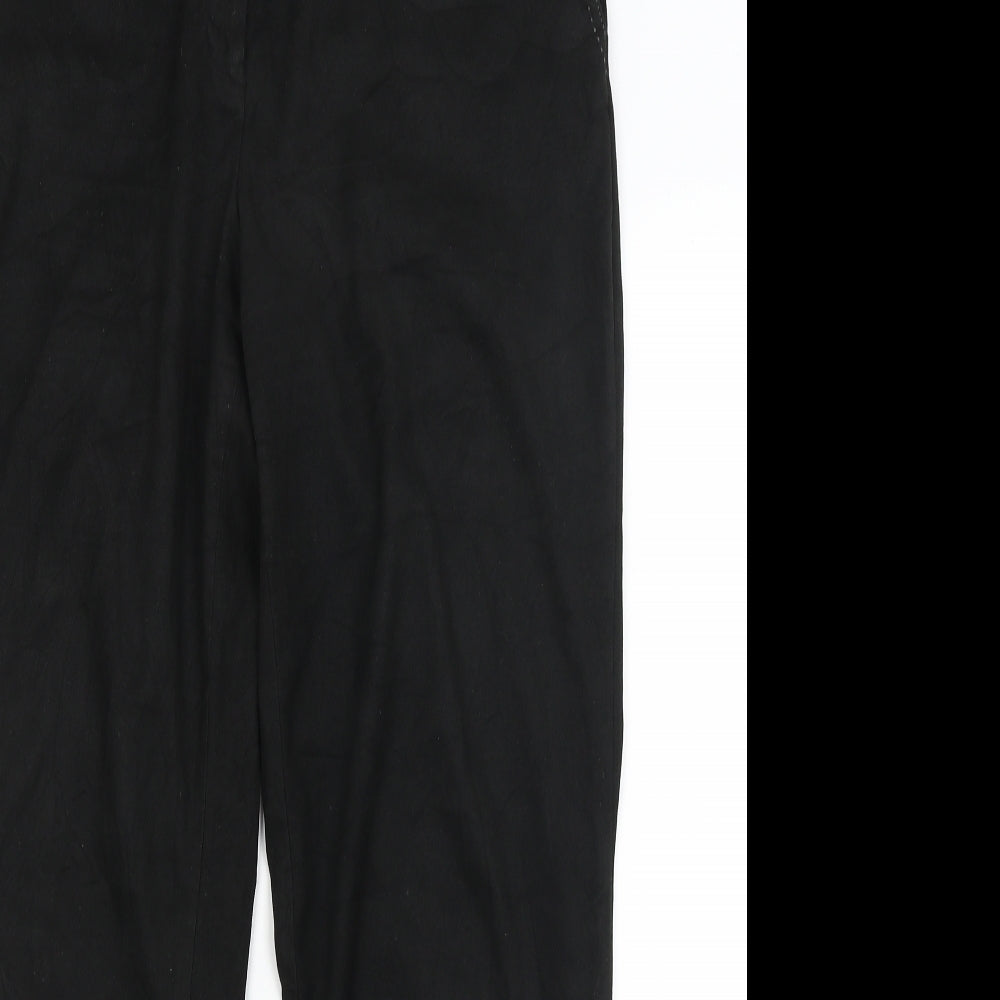 NEXT Womens Black   Trousers  Size 14 L26.5 in