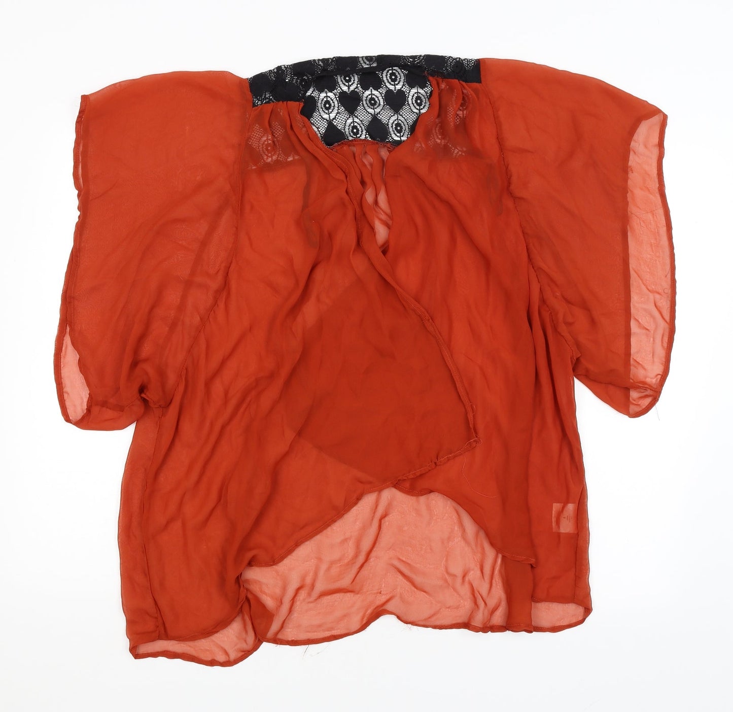 Miso Womens Orange   Wrap Jumper Size 8