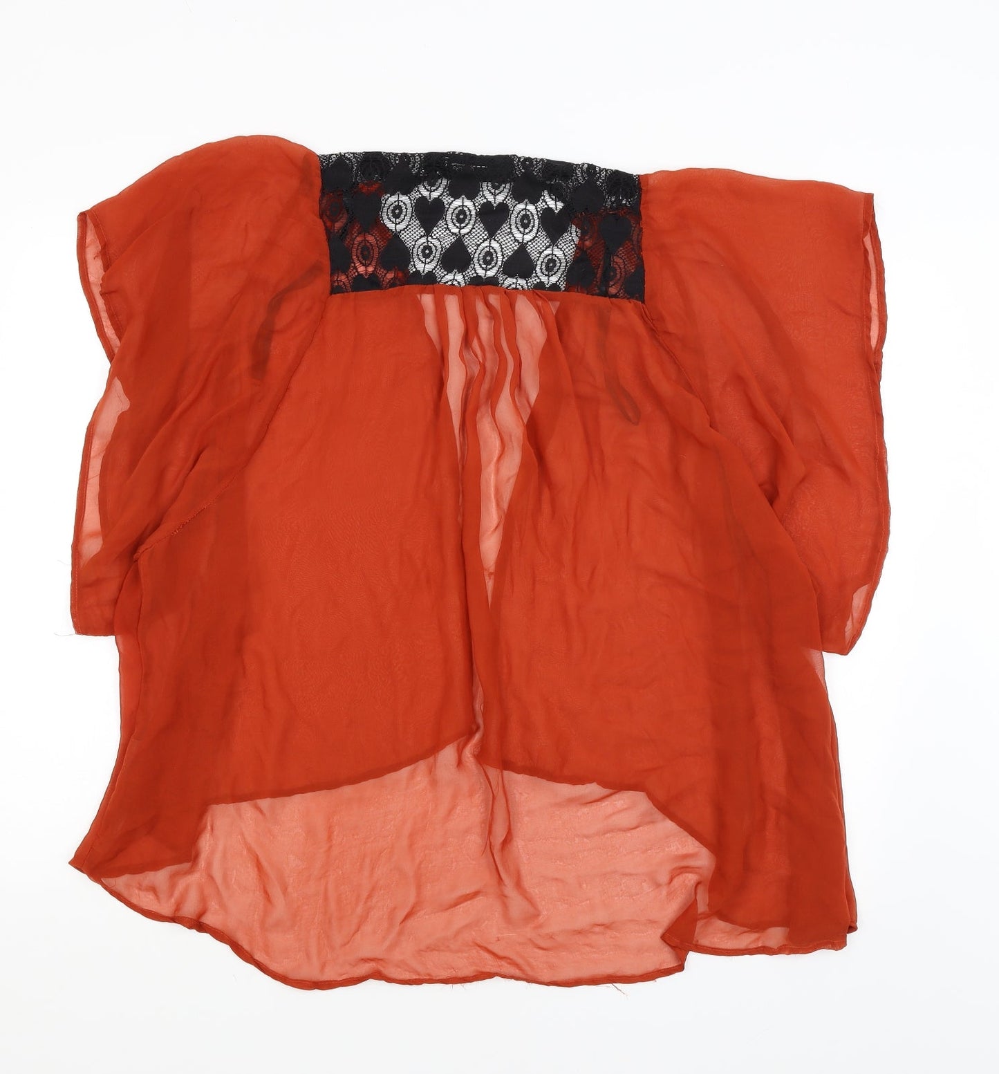 Miso Womens Orange   Wrap Jumper Size 8