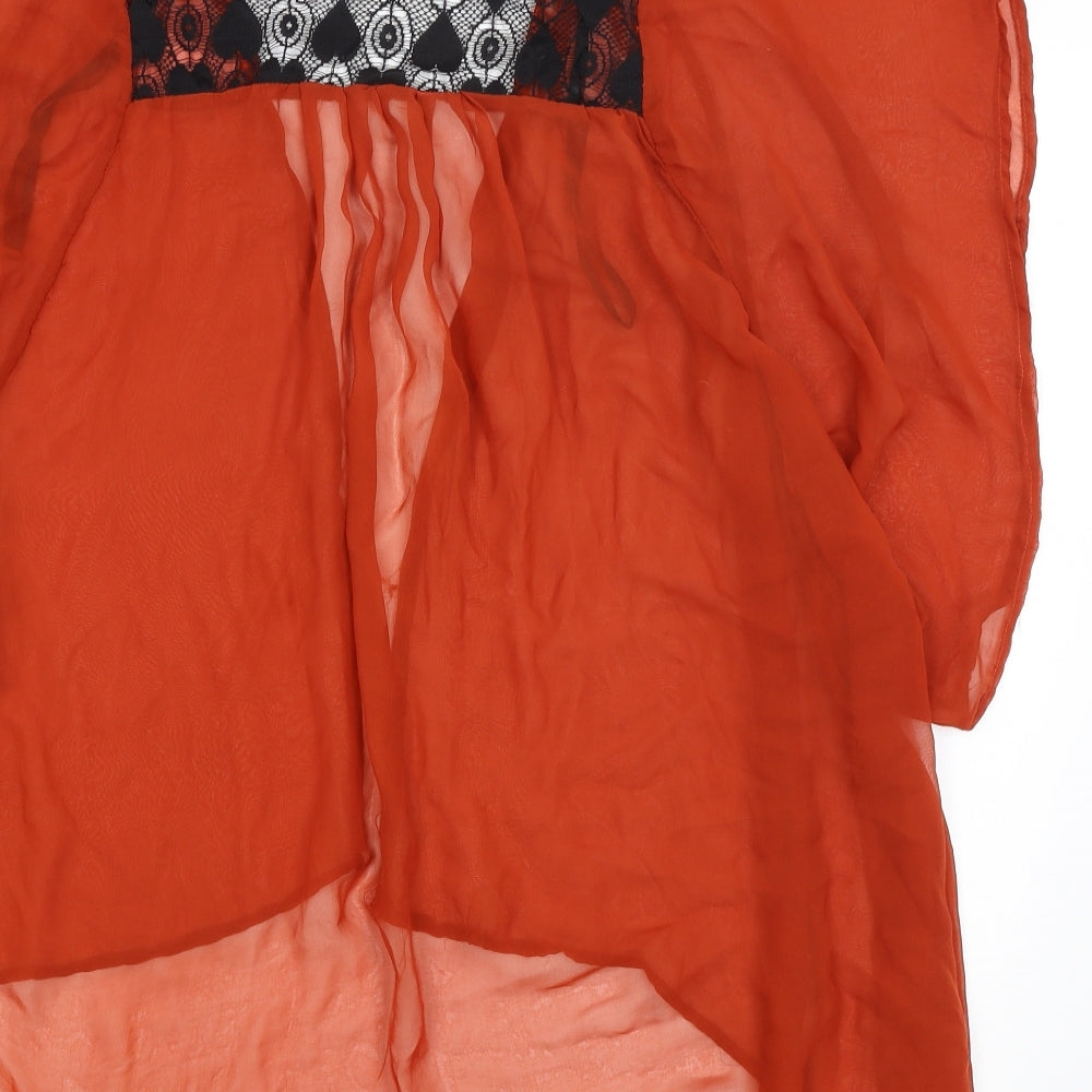 Miso Womens Orange   Wrap Jumper Size 8
