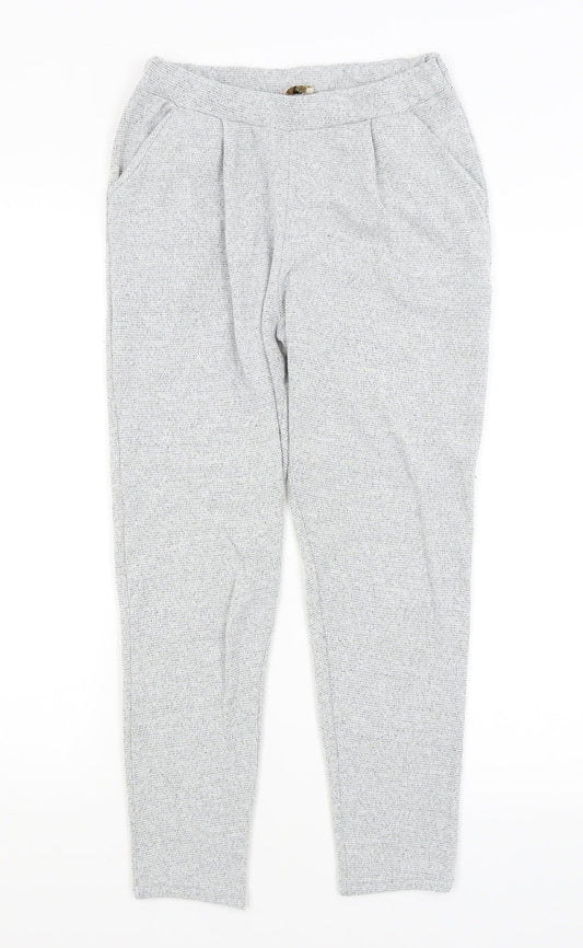 Silk Womens Grey   Cropped Trousers Size S L23 in