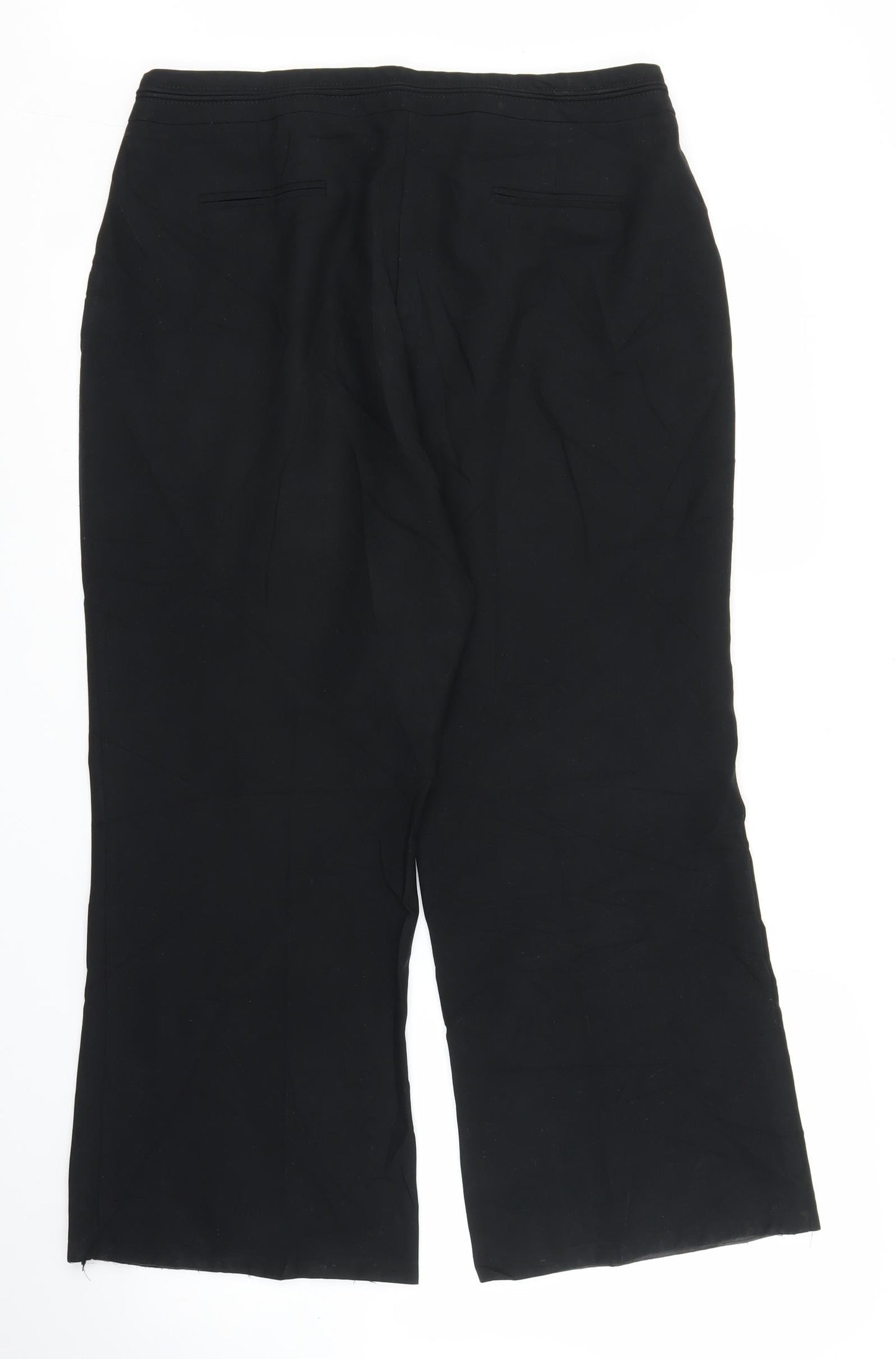 South Womens Black   Trousers  Size 16 L23 in