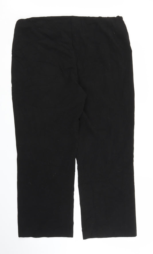Auton Womens Black   Trousers  Size 16 L25 in