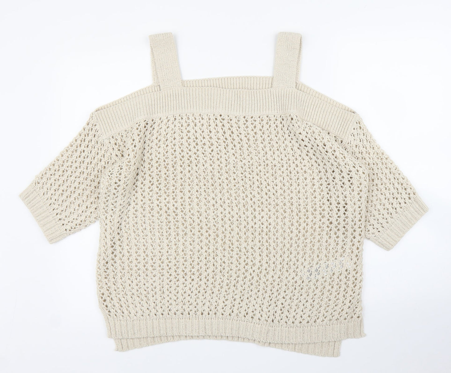 M&S Womens Beige   Pullover Jumper Size L