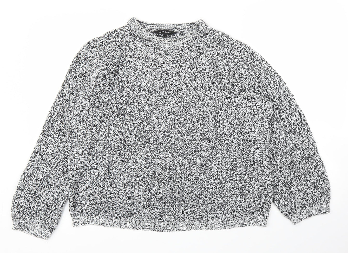 Peacocks Womens Grey   Pullover Jumper Size M