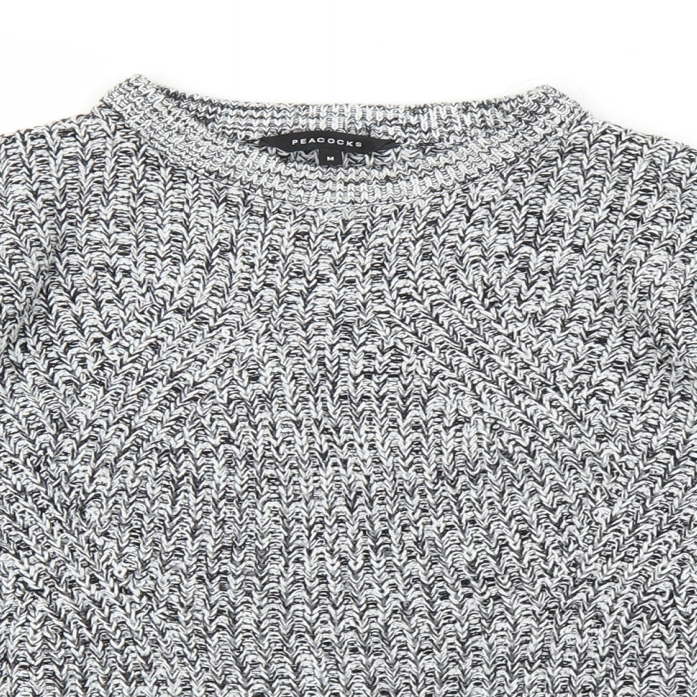 Peacocks Womens Grey   Pullover Jumper Size M