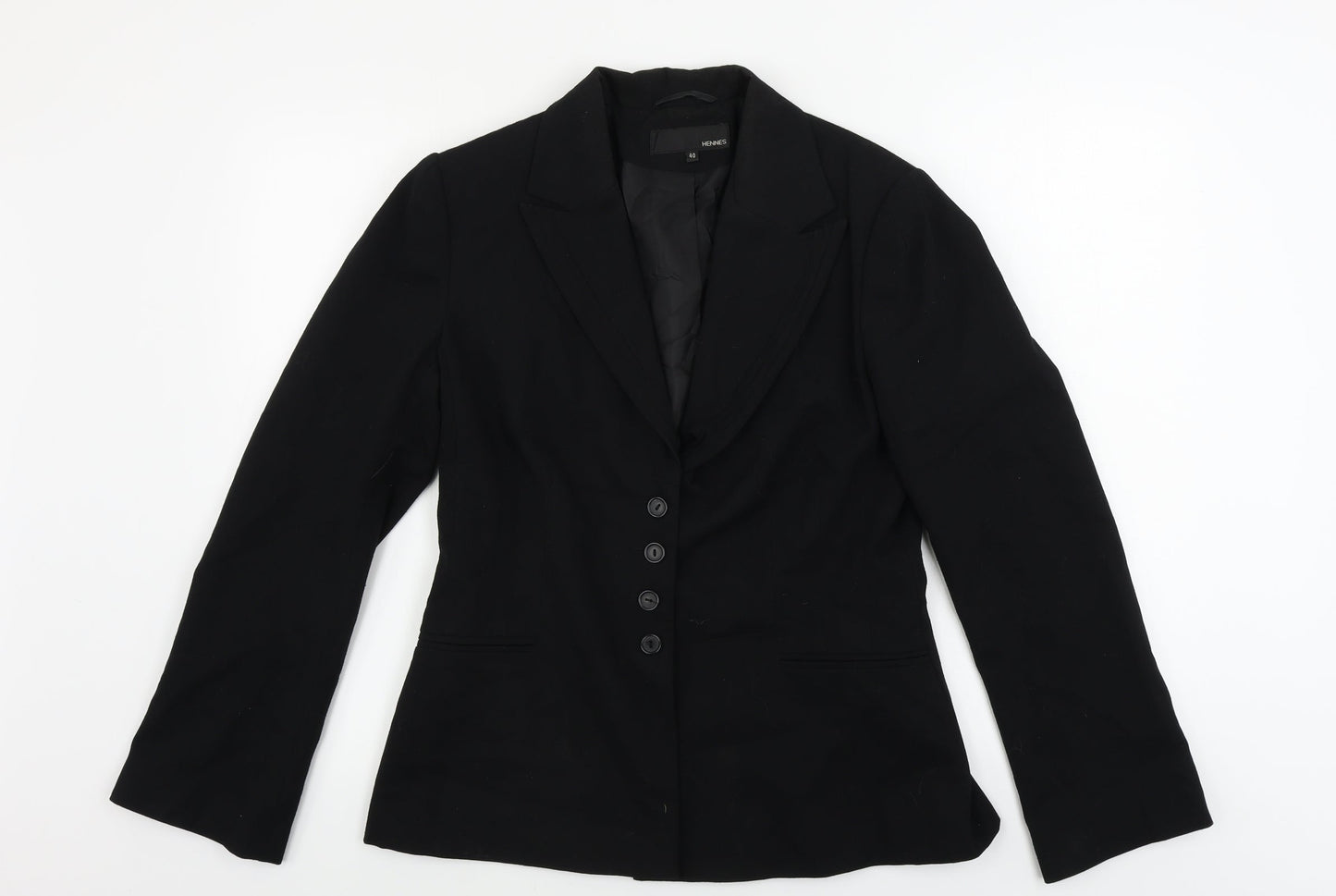 hennes Womens Black   Jacket Blazer Size 12
