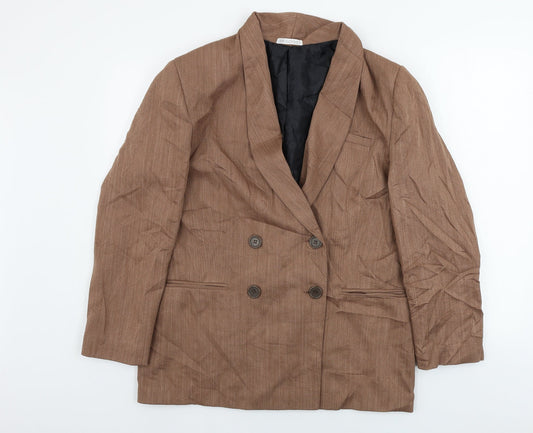 dot&cross Womens Brown   Jacket Blazer Size 40