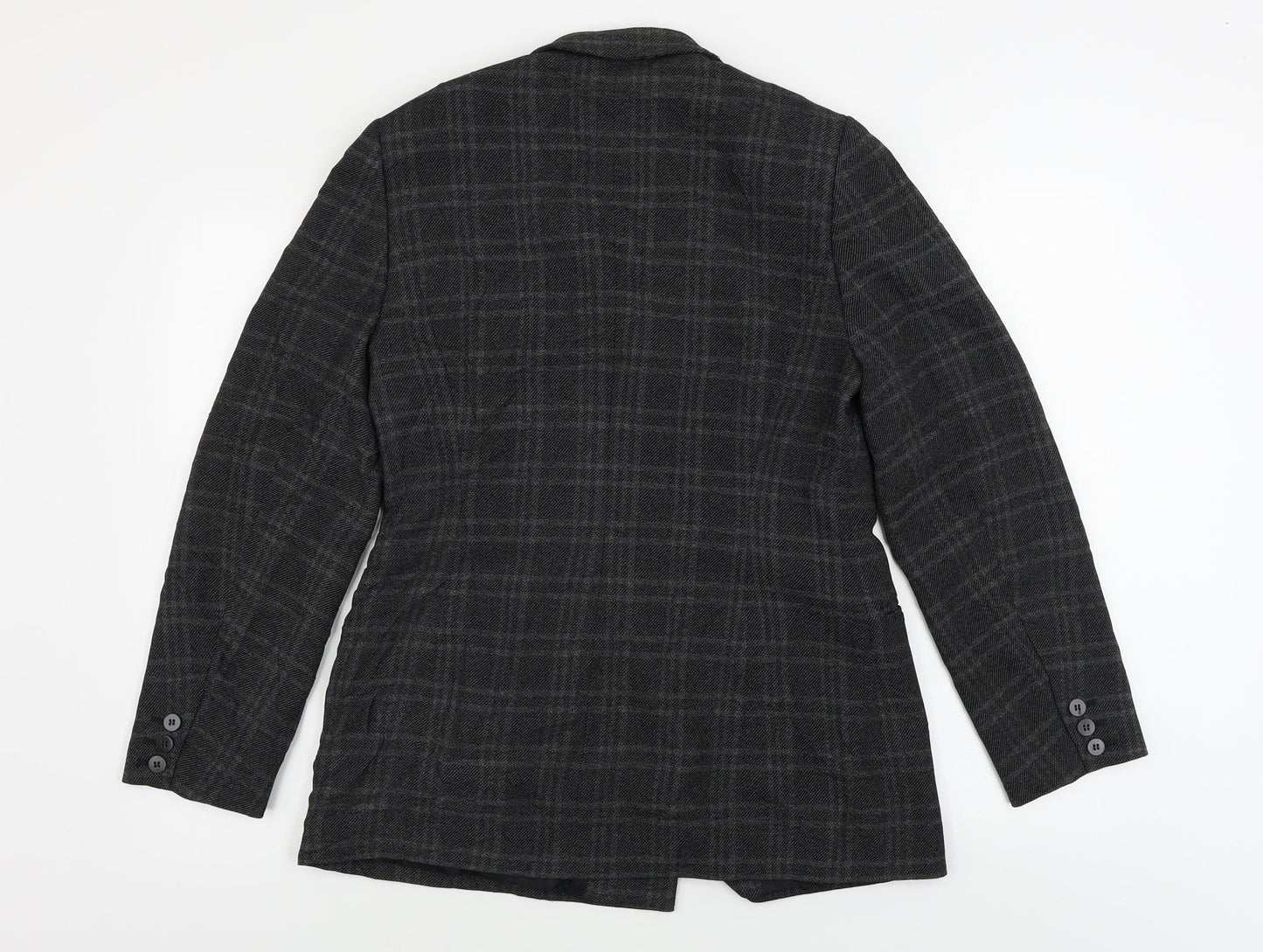 planet Womens Grey Check  Jacket Blazer Size 12