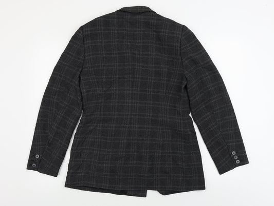 planet Womens Grey Check  Jacket Blazer Size 12